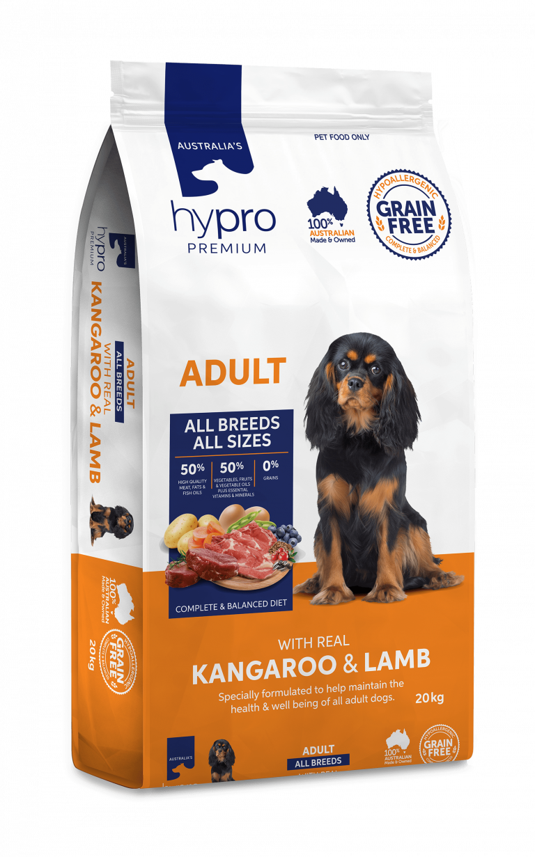 Featured image for “Hypro - Grain Free Kangaroo & Lamb – Adult Dog - 2.5kg”